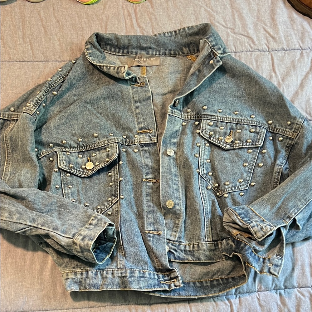 Studded Denim Jean Jacket